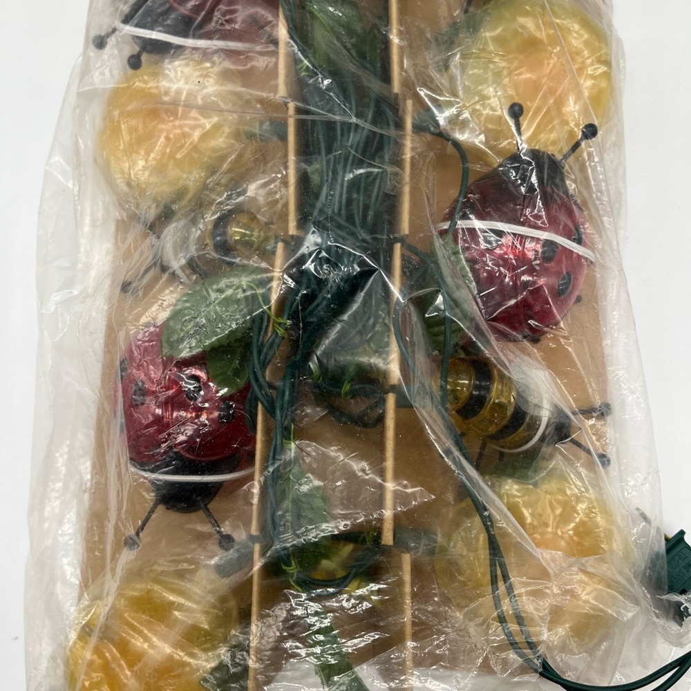 Vintage Fairy Lights Light String Bumblebee Sunflower Lady Bug Party Light